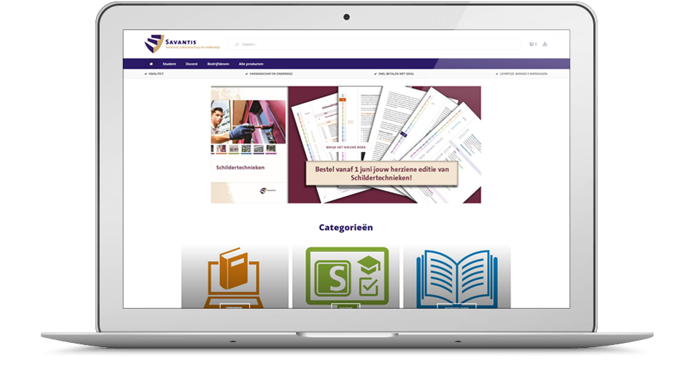 Vernieuwde webshop Savantis online